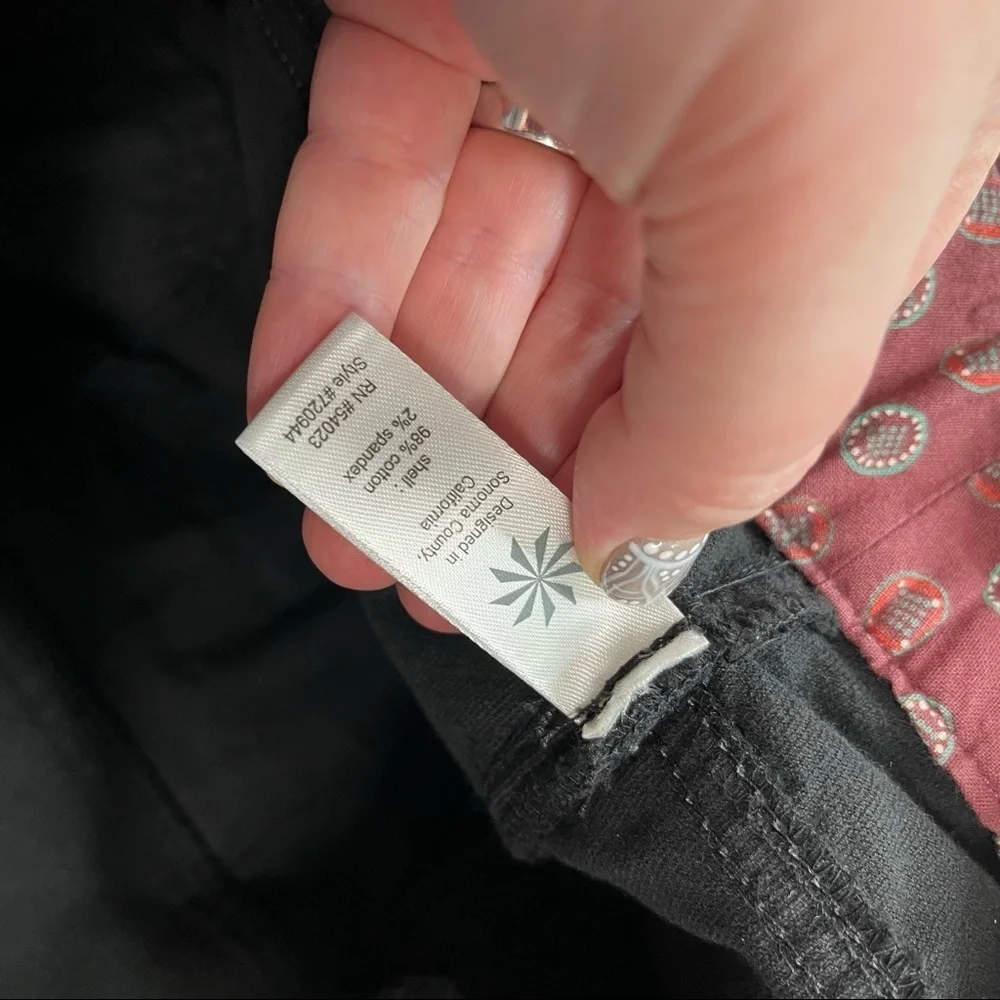 Athleta Black Velvet Pencil Skirt